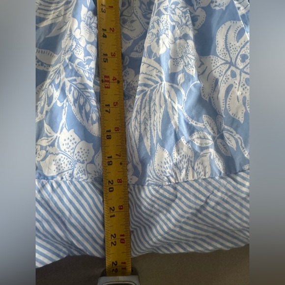 Savanna Girls Blue White Floral Stripe Bow Dress Sleeveless Size 3T (Estimated) - Picture 7 of 7